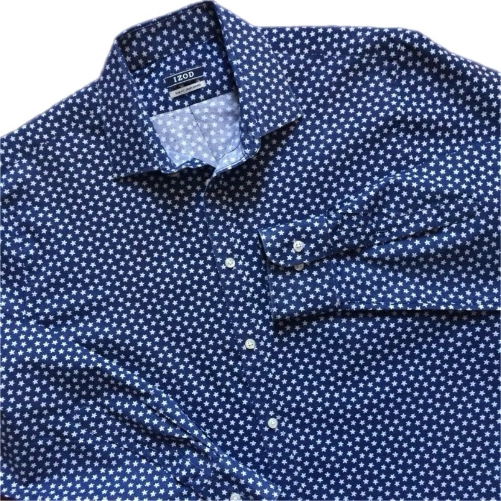 Like New IZOD Slim Fit Long Sleeve Button Down